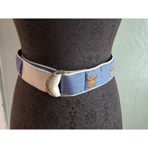 CJ Laing Embroidered Basket D-Ring Belt Medium